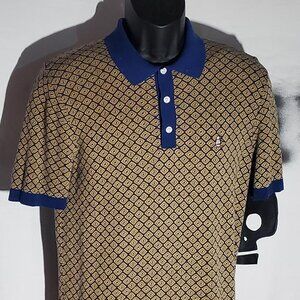 Original Penguin Munsingwear Knit 3 Button Collared Short Sleeved Shirt Sz S